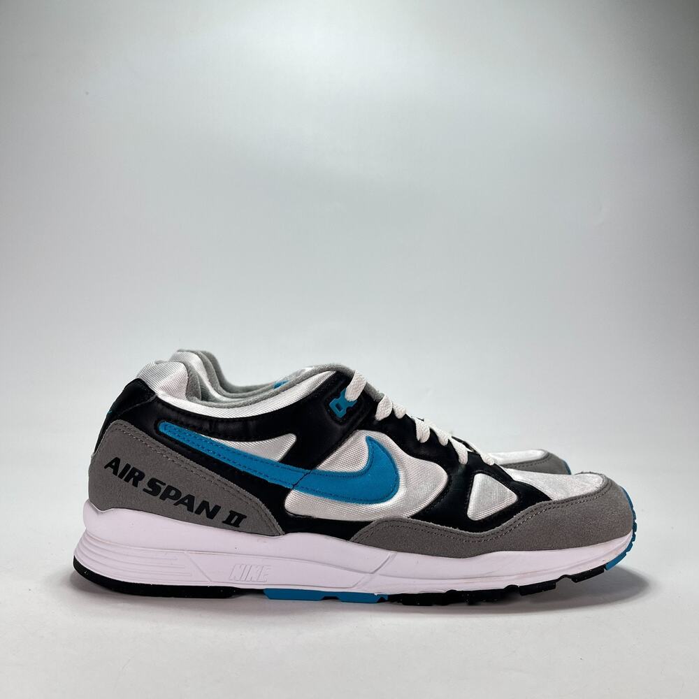 Nike Air Span II Laser Blue Lifestyle Retro Sneakers AH8047-001 Men's Size 10